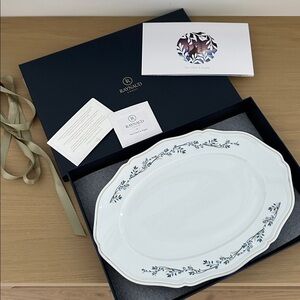 Van Cleef & Arpels Raynaud Limoges Porcelain Floral Serving Platter